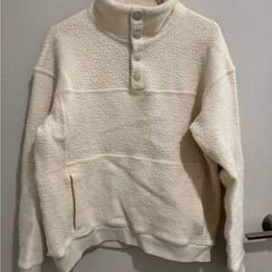 Outdoor Voices Cream Sherpa Jacket